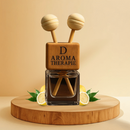 D Aroma Therapie: Lemon Fragrance Natural Wood Car AC Vent Diffuser